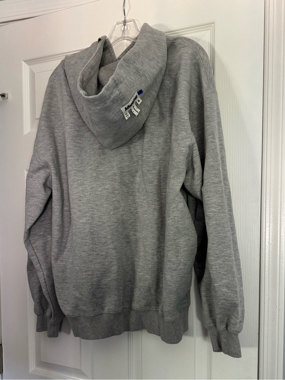AE Gray Hooded Sweatshirt - Classic Comfort Pullover - Picture 3 of 4